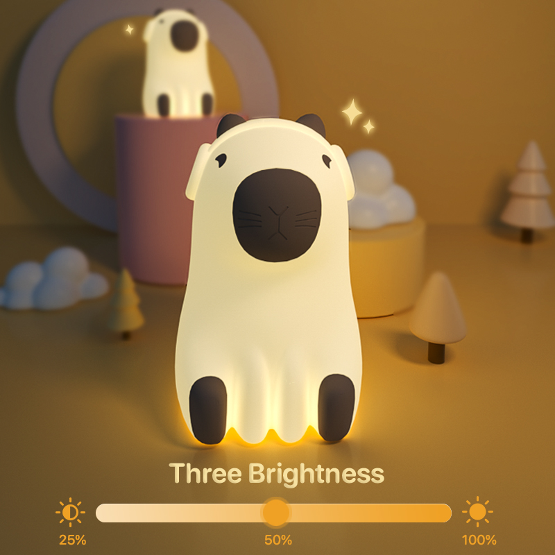 Lămpiță capybara cu control tactil