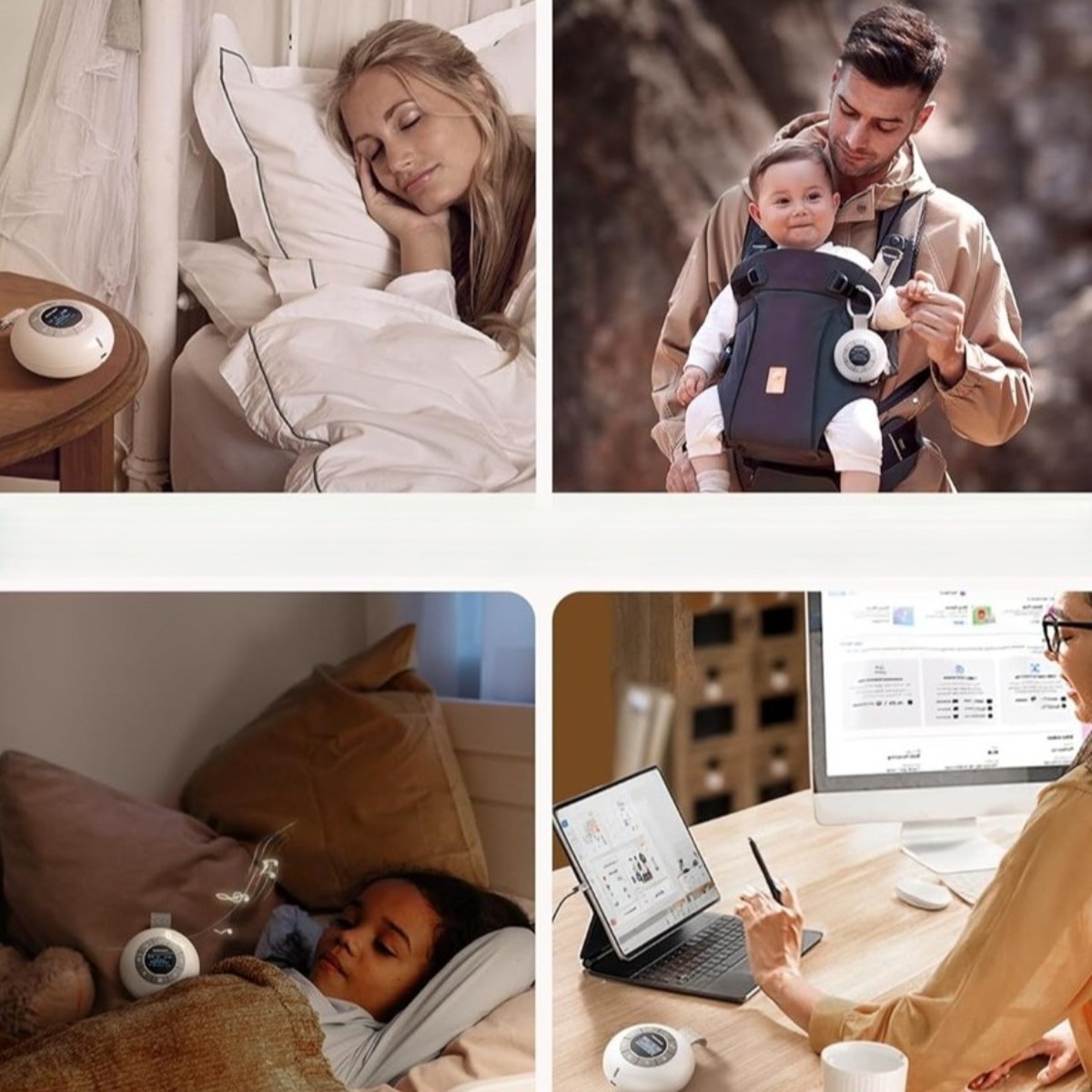 Glocusent Portable Sound Machine în călătorii