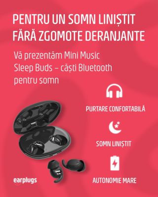 🛏️🎶 Vrei să dormi mai bine? Descoperă Mini Music Sleep Buds: căști Bluetooth care te ajută să adormi liniștit și să te...
